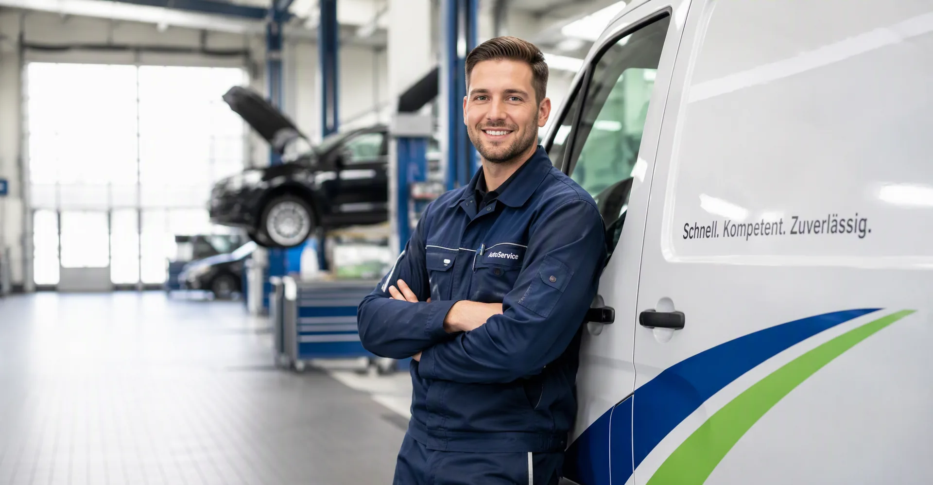 Serviceteam von Schnelle Hilfe KFZ – Werkstatt und Servicefahrzeug